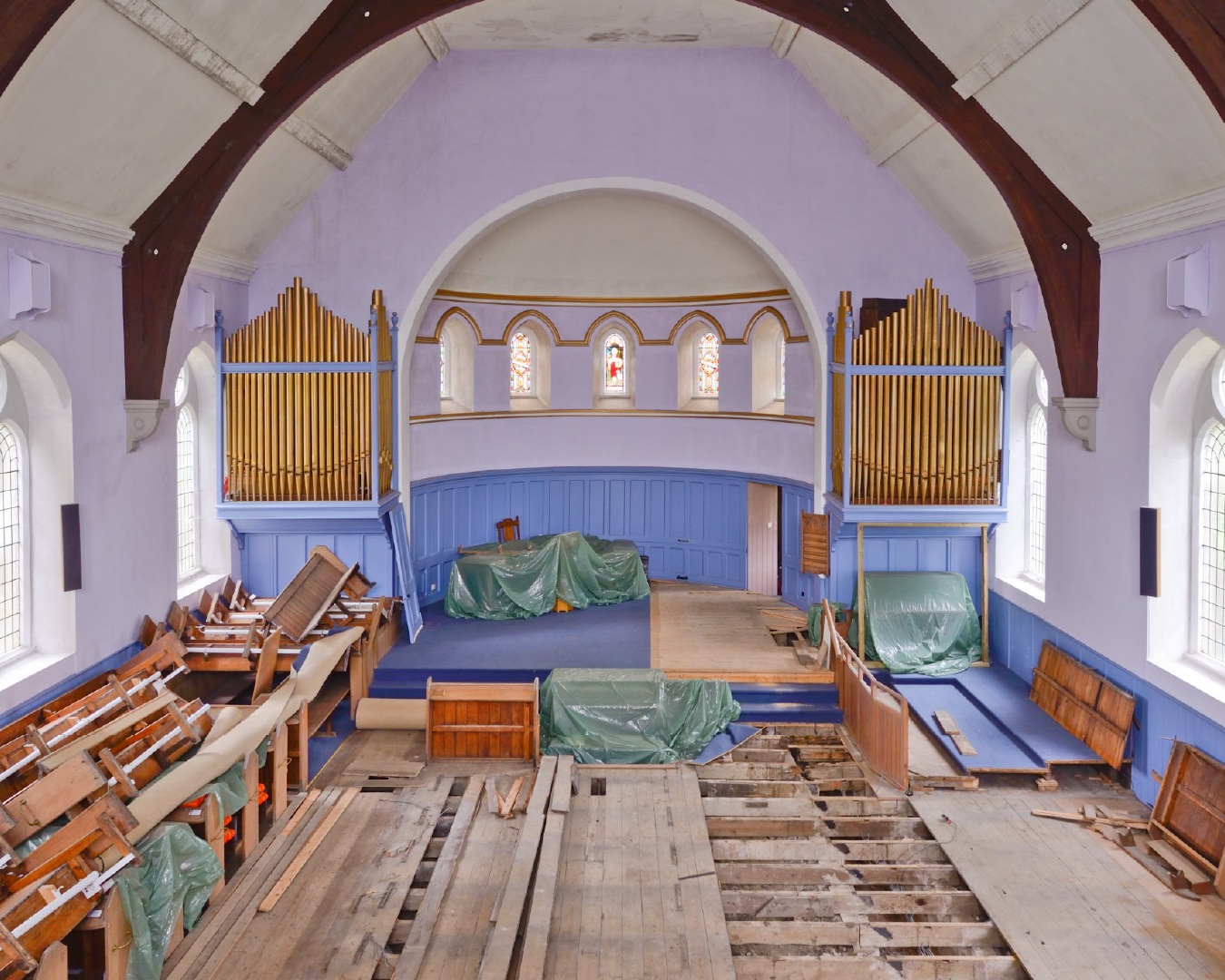 Conversion of a 150 Year Old Traditional Stone Church into 2 Stunning Family Homes